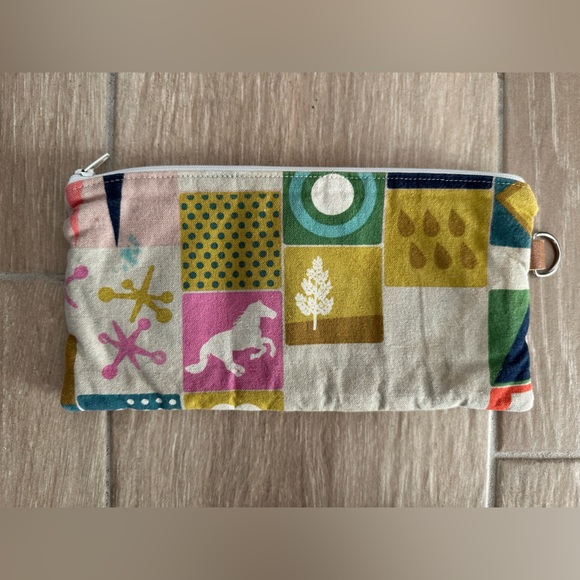 Handbags - Handmade horse bingo fabric wallet, accessory bag, multicolor, mini bag